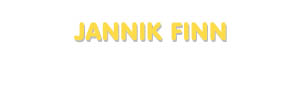 Der Vorname Jannik Finn